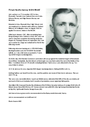 A preview of a PDF biography for Darney, Jack Neville